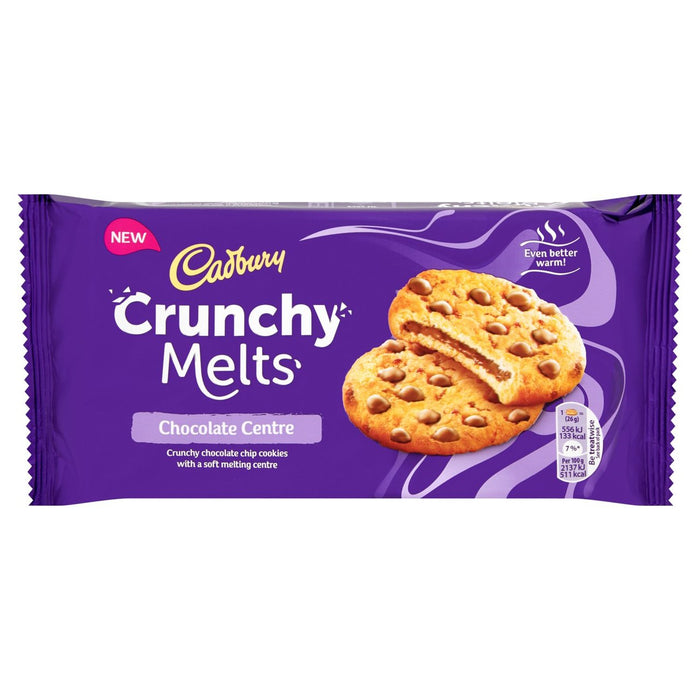 Cadbury Crunchy Melts Chocolate Centre Cookies 156g