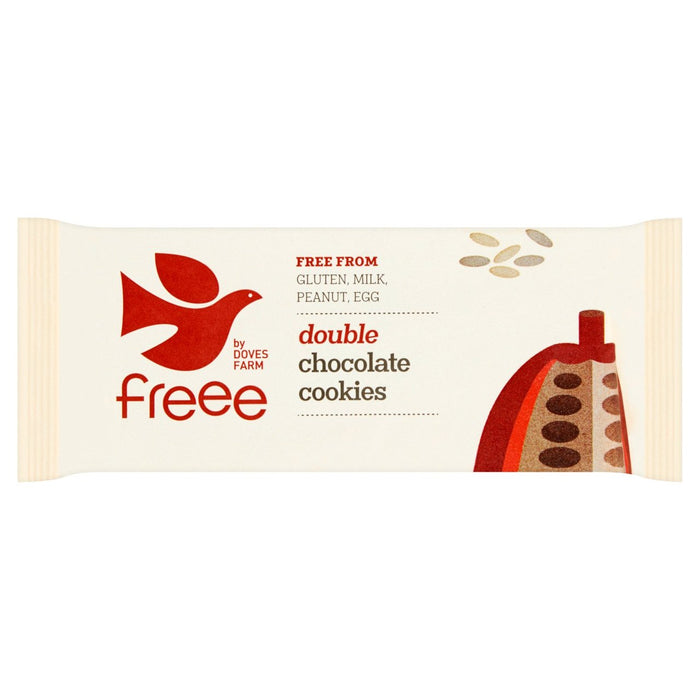 Doves Farm Gluten Free Cookies Choc Double Chocolate 180g