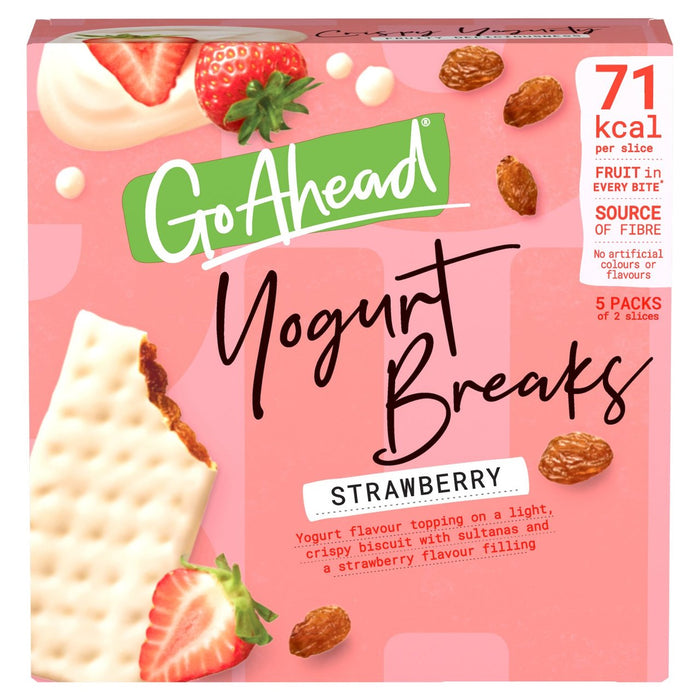 Go Ahead Yoghurt Breaks Strawberry 5 per pack