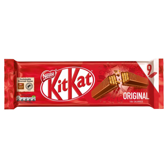 Barra de galletas de chocolate con 2 dedo Kitkat 2 dedo 9 x 20.7g