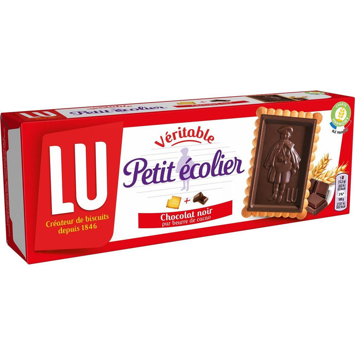 Le Veritable Petit Ecolier Dark Chocolate Biscuits 120g