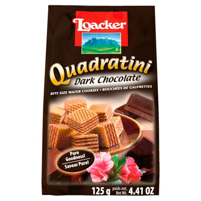 Loacker Dark Chocolate Quadratini 125g