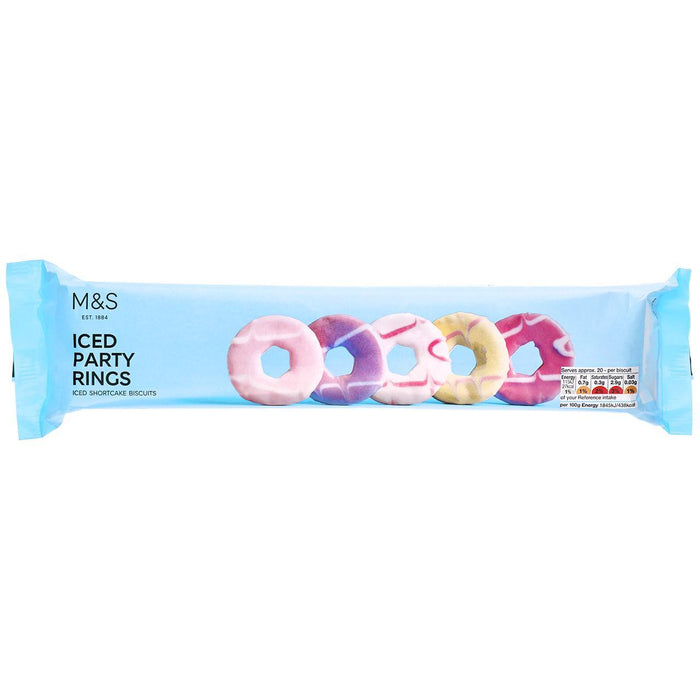 M&S Iced Party Rings 125g