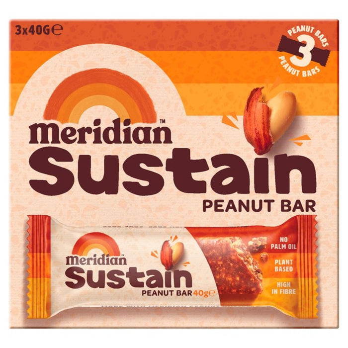 Meridian Peanut Bar Multipack 3 x 40g