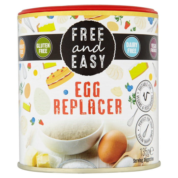 Gratis y fácil de reemplazar huevo vegano 135g