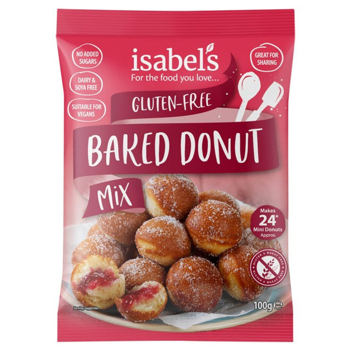Isabel's Gluten & Dairy Free Baked Donut Mix 100g