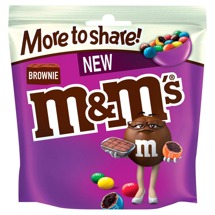 M&M's Brownie Chocolate plus pour partager le sac de poche 213G