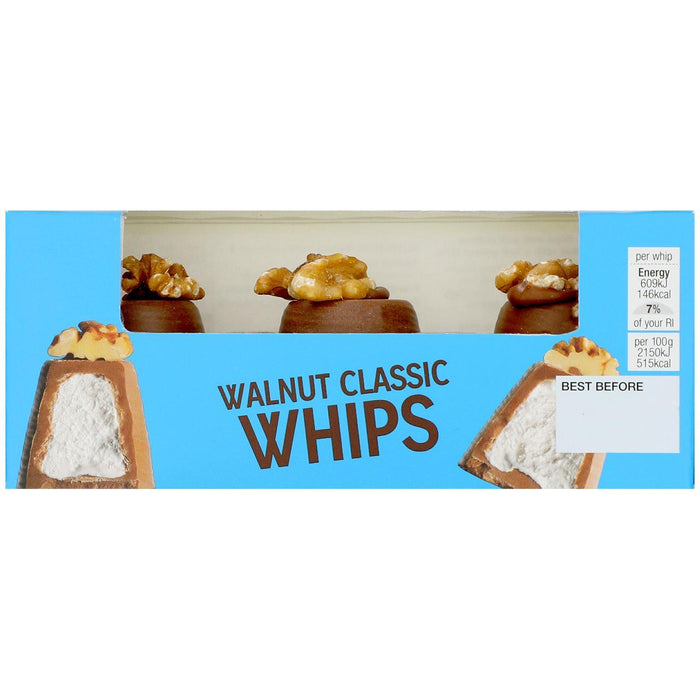 M&S 3 Walnut Classic Whips 85G