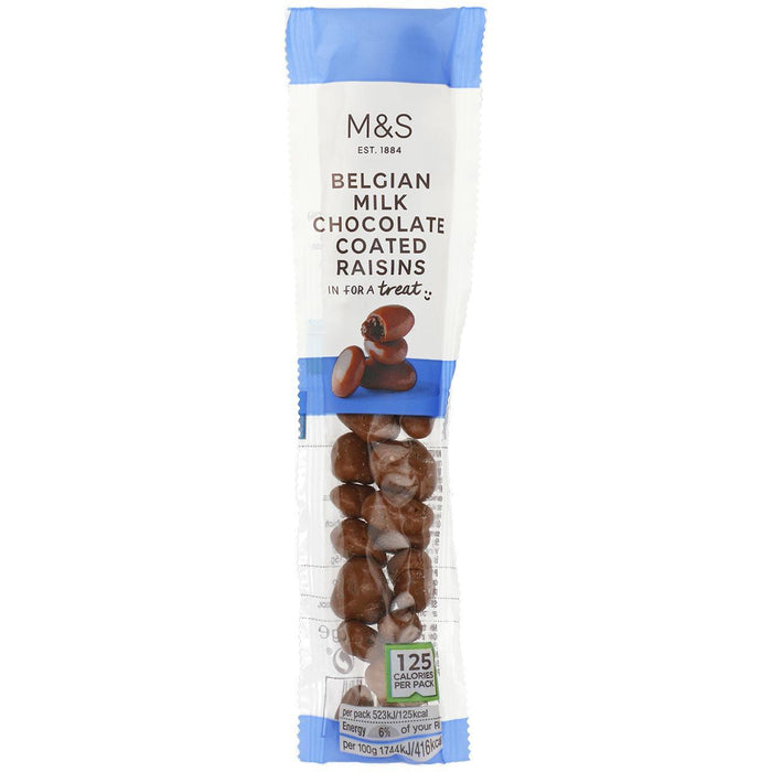 M & S Belgische Milchschokolade beschichtete Rosinen 30g