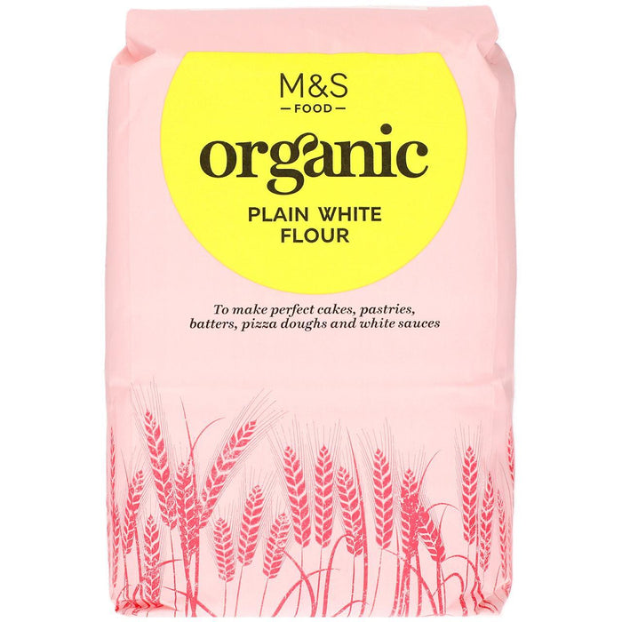 M&S Organic Plain White Harina 1.5 kg