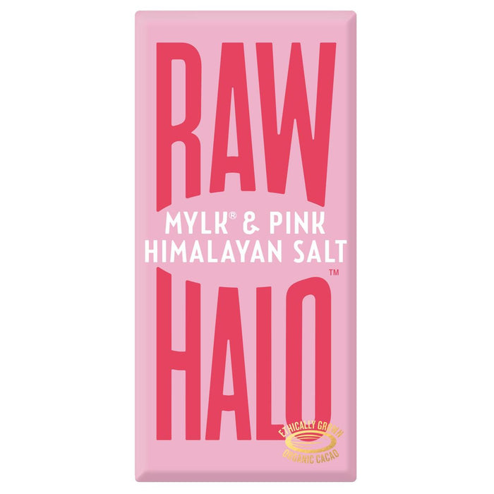 Raw Halo Vegan Mylk & Pink Salt Chocolate Bar 70g