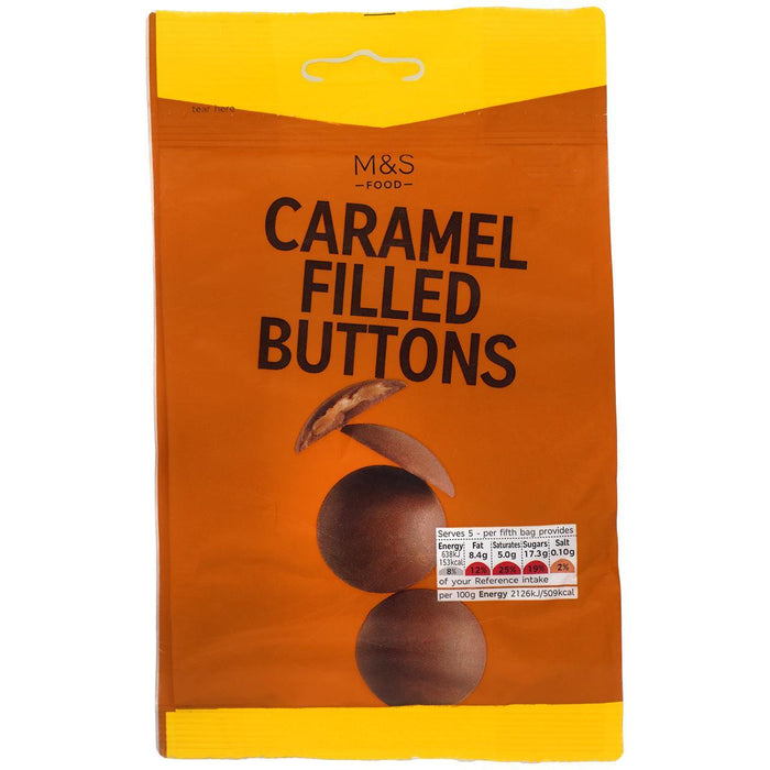 M&S Caramel Filled Buttons 150g