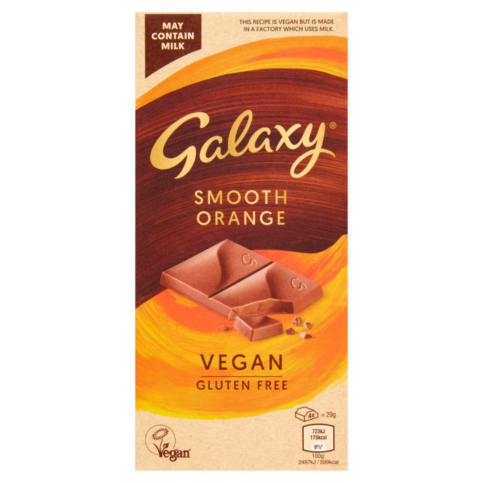 Galaxy Vegan lisse Chocolate Orange 100g