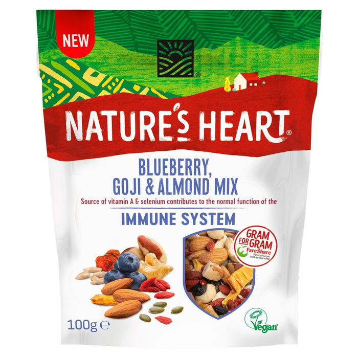 Nature's Heart Blueberry Goji & Almond Immune System Mix 100g