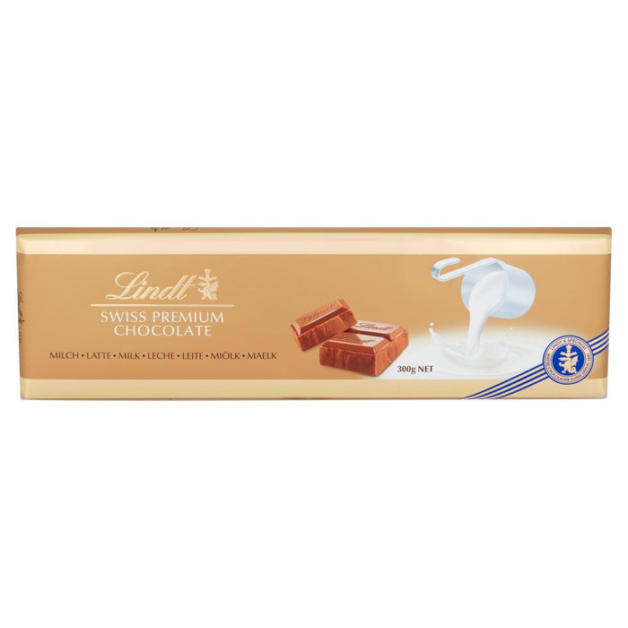 Lindt Gold Bar Milk Chocolate 300g, British Online