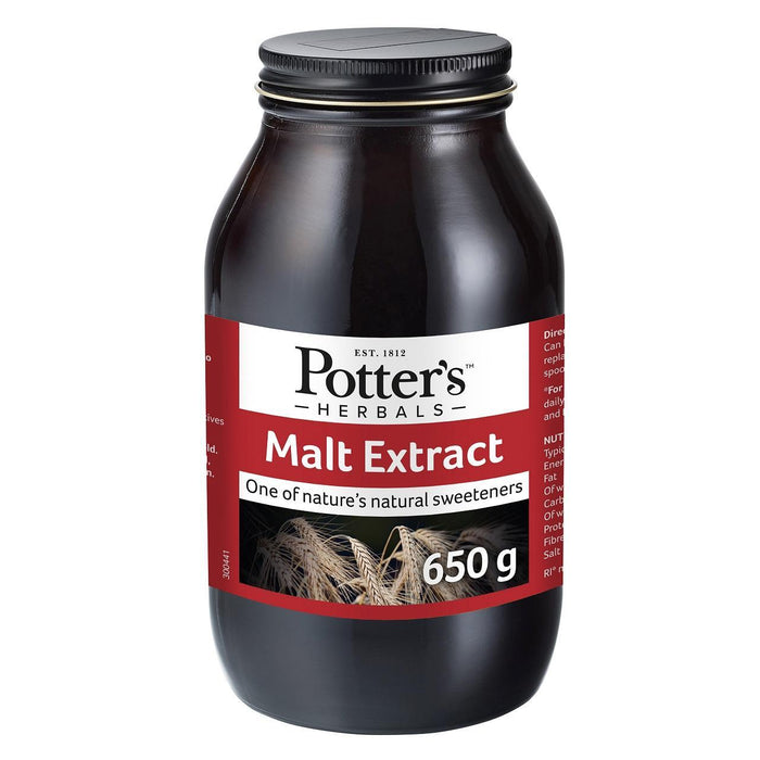 Potters Herbals Malt Extract Natural Sweetener Liquid 650g