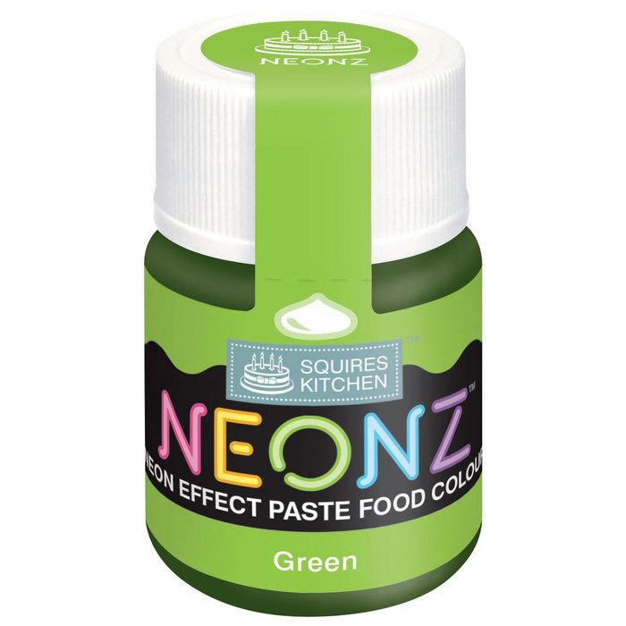 Squires Kitchen Neonz Paste Food Colour Green 20g