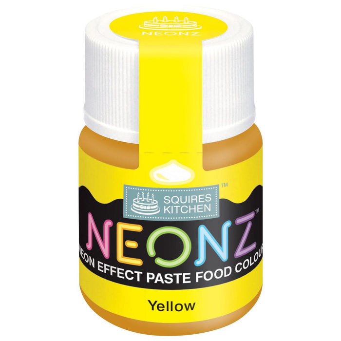 Squires Kitchen Neonz Paste Food Colour Yellow 20g