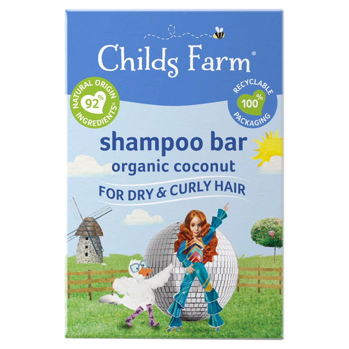 Childs Farm Kids Organic Coconut Shampoo Bar for Curly Hair 60g