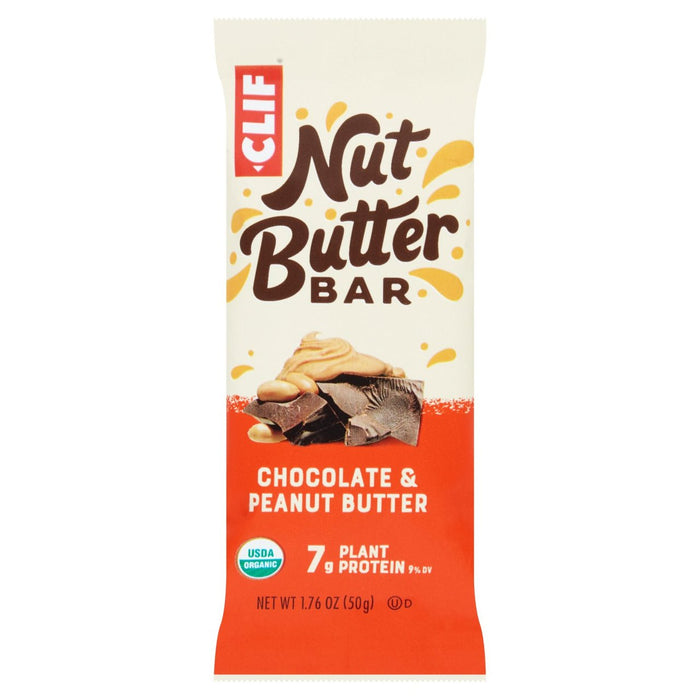 Clif Chocolate y mantequilla de maní Nuez relleno de mantequilla Barra de energía 50 g