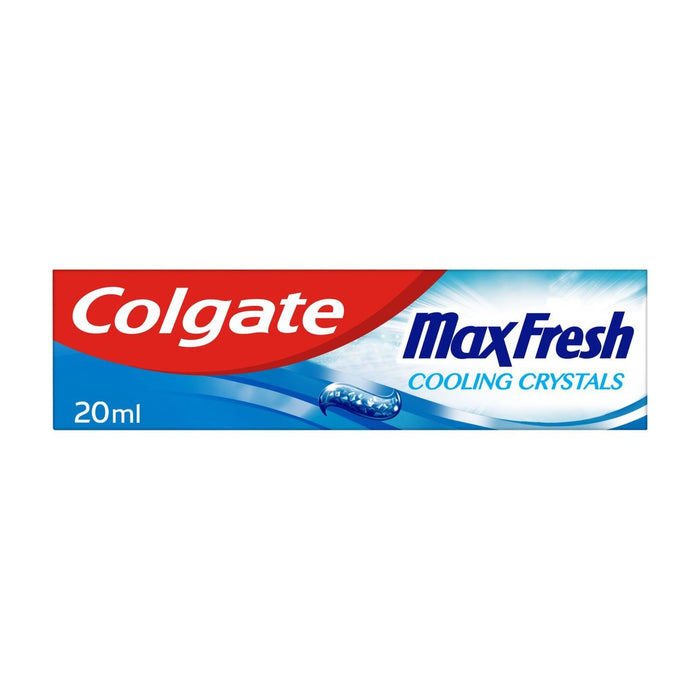 Colgate Max Cristales de enfriamiento fresco Tamaño de viaje Pasta de dientes 20 ml