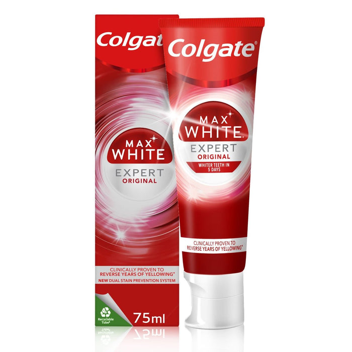 Colgate Max White Expert de dentifrice de blanchiment original 75 ml