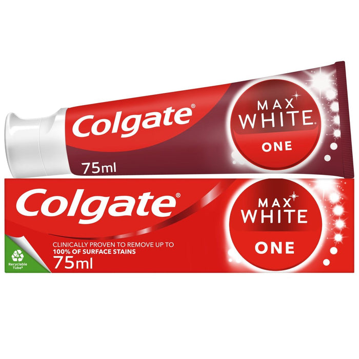 colgate toothpaste whitening max white one