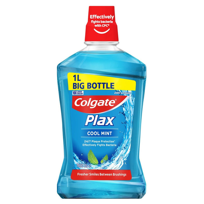 Colgate PLAX Cool Mint enjuague bucal 1l
