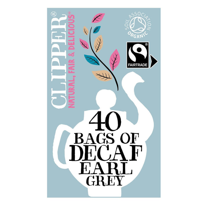 Clipper Organic & Fairtrade Decaffeinated Earl Grey 40 per pack