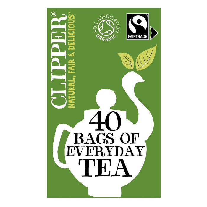 Clipper Organic & Fairtrade Everyday Tea 40 por paquete