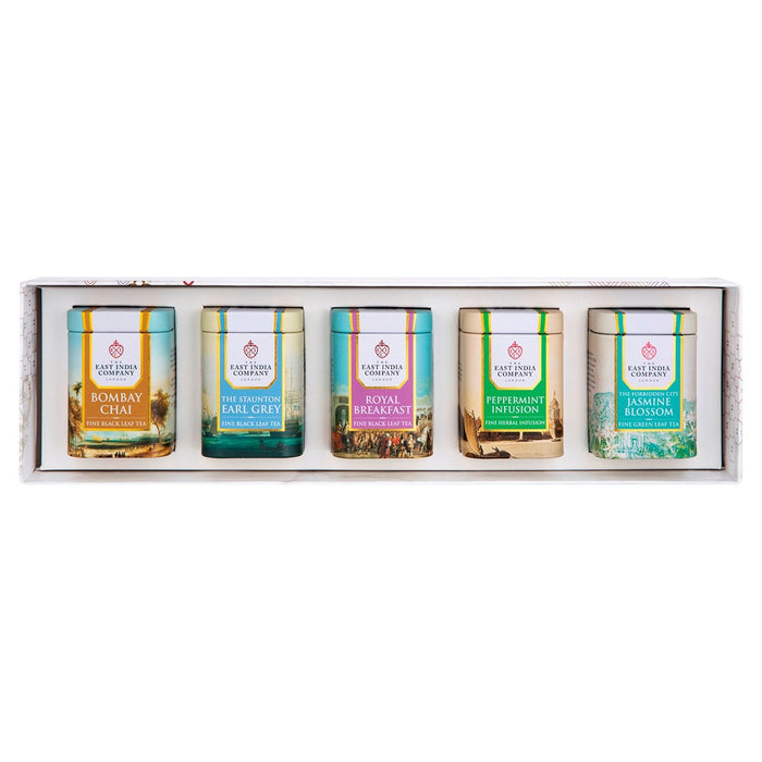 East India Company Miniature Loose Tea Caddy Gift Selection 5 per pack