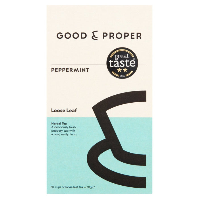Good and Proper Tea Loose Leaf PEPPERMINT TEA 30G