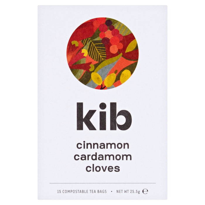 Kib Cinnamon Cardamom Clous de thé à base de plantes 15 par paquet
