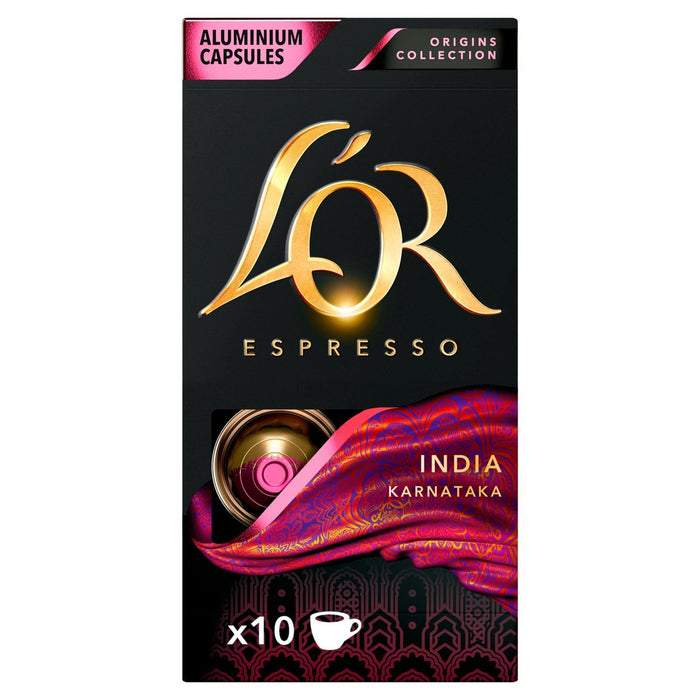 L'OR Origins India Intensity 10 Coffee Pods 10 per pack