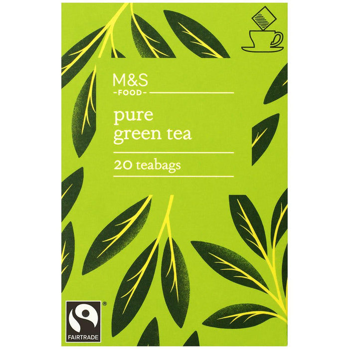 M&S Fairtrade Pure Green Tea Bags 20 per pack
