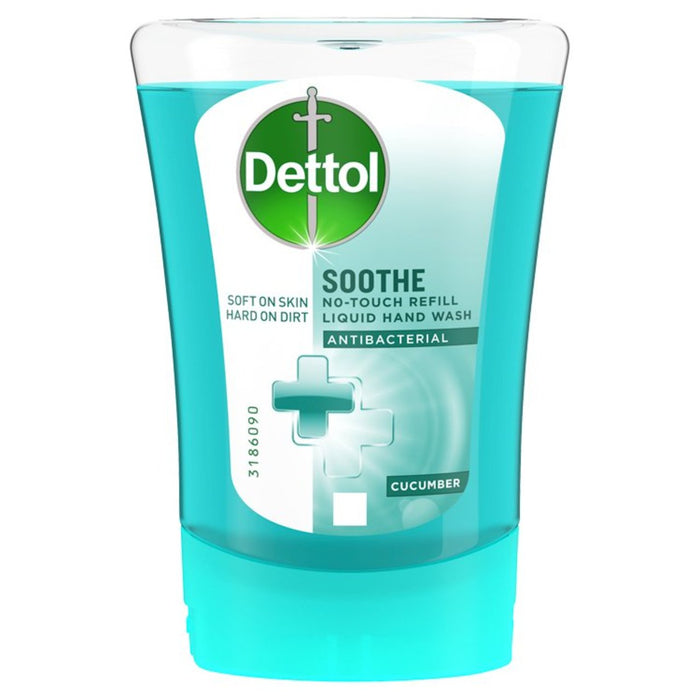 Dettol Soothe No-Touch Refill Antibacterial Liquid Hand Wash Cucumber 250ml