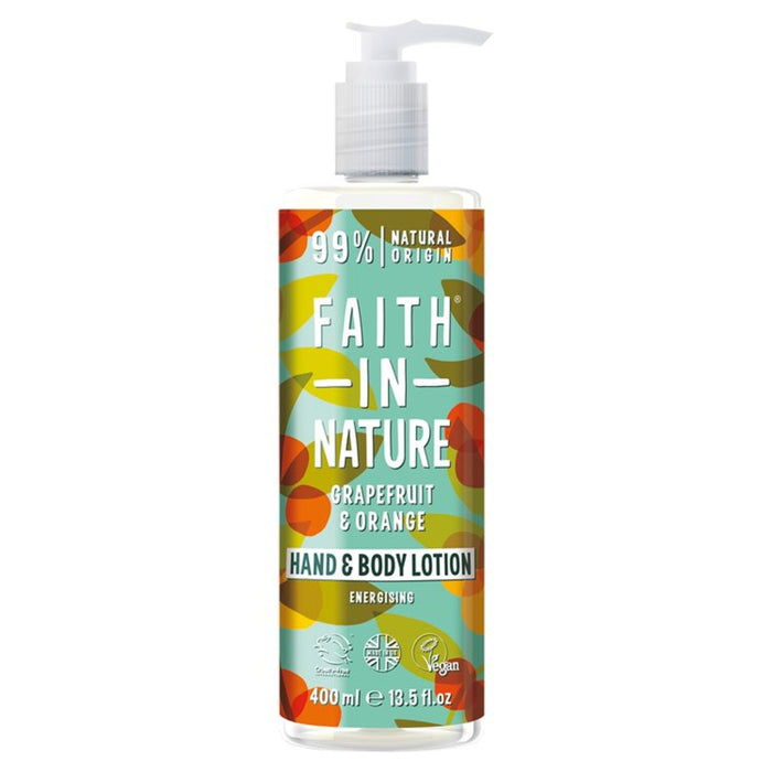 Faith in Nature Grapefruit y naranja Hand and Body Lotion 400ml