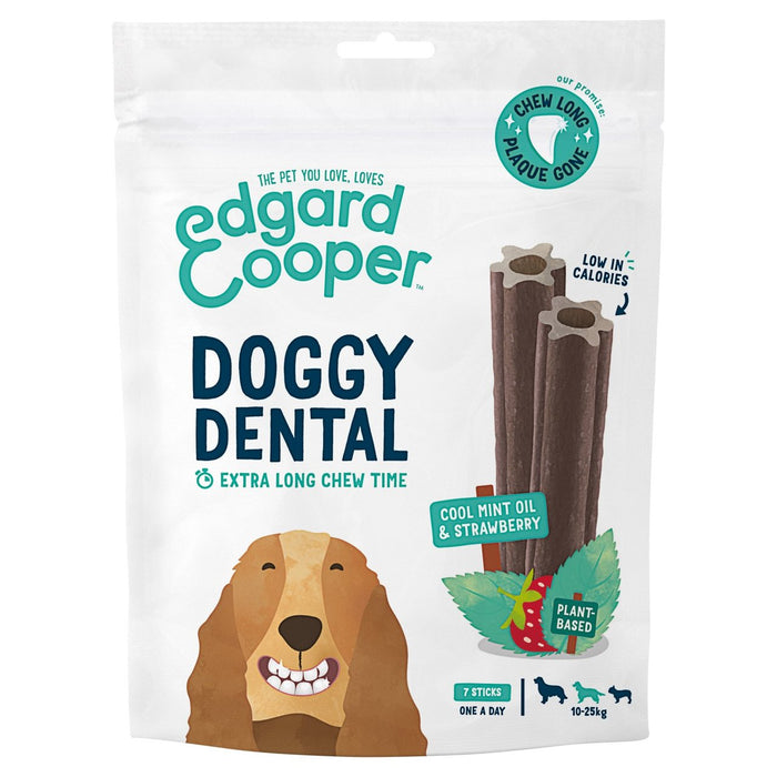 Edgard & Cooper Strawberry & Mint Medium Dog Dental Sticks 7 per pack