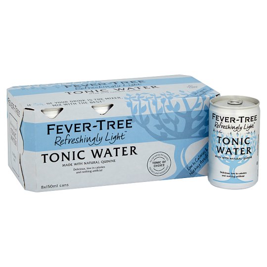 Empirisk Stor vrangforestilling Herre venlig Fever-Tree Naturally Light Tonic Water 8 x 150 ml | British Online