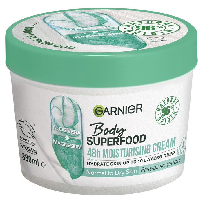 Garnier Body Superfood Body Cream mit Aloe Vera & Magnesium 380 ml