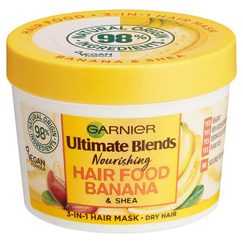 Garnier Ultimate Blends Hair Food Banana 3-in-1 Hair Mask Treatment 390ml