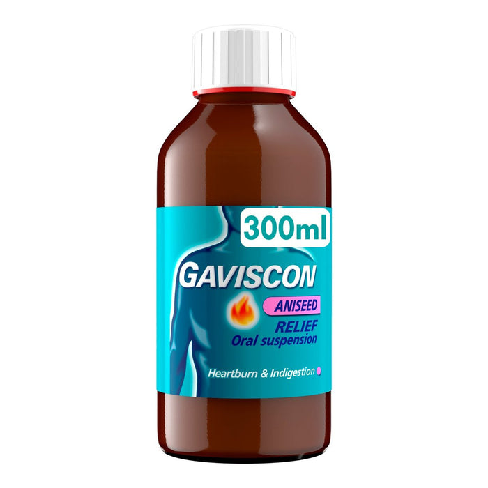 Gaviscon Liquid Heart Grugnes & Indigestion Relief anised Flavour 300ml