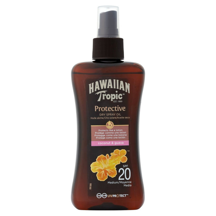 Hawaiian Trópico Protective Dry Oil Sol Spray SPF 20 200ml