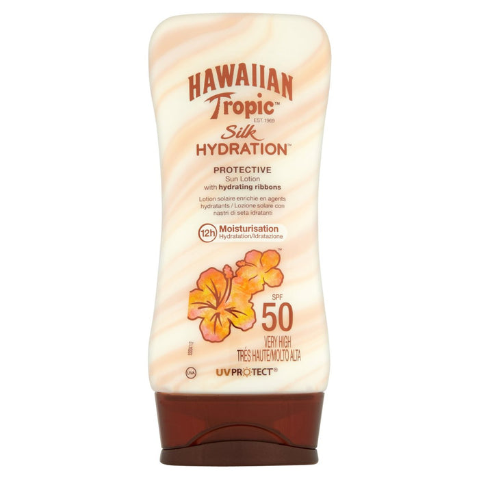 Hydratation de soie tropique hawaïenne Lotion de soleil SPF 50 180ml