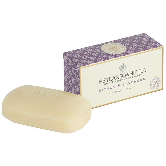 Barre de savon biologique Heyland & Whittle, Citrus & Lavender 150G