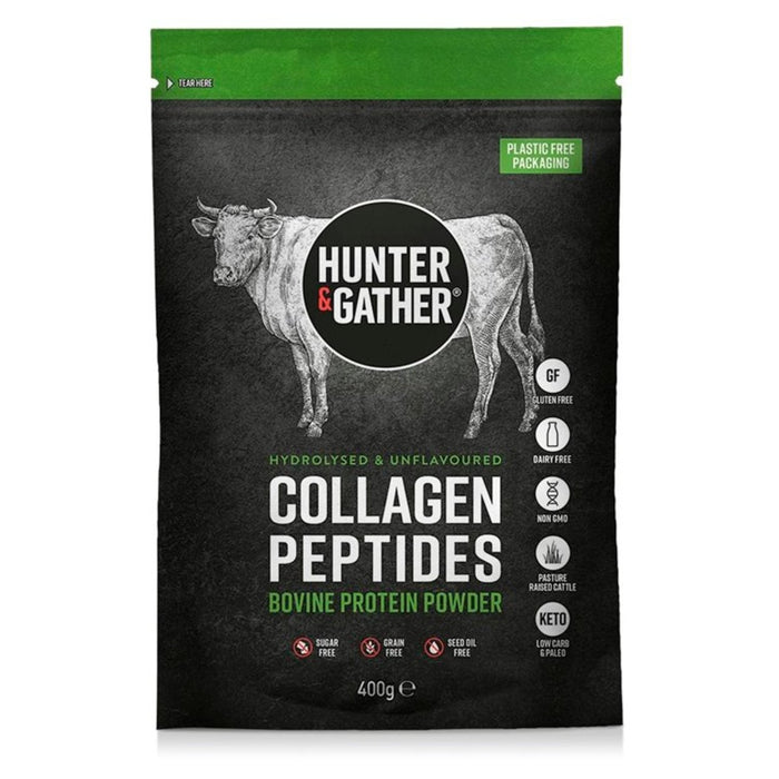 Hunter & Gather Unflavoured Collagen Peptides Bovine Protein Powder 400g