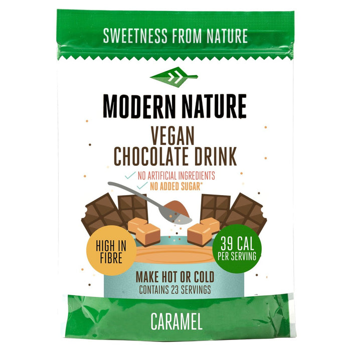 Modern Nature Caramel Vegan Hot Chocolate No Added Sugar 230g