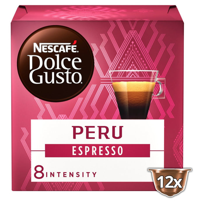 Nescafe Dolce Gusto Peru Cajamarca Espresso Coffee Pods 12 per pack