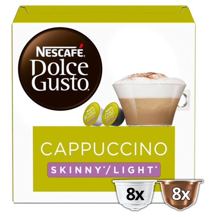 NESCAFE Dolce Gusto Skinny Cappuccino Pods 8 por paquete