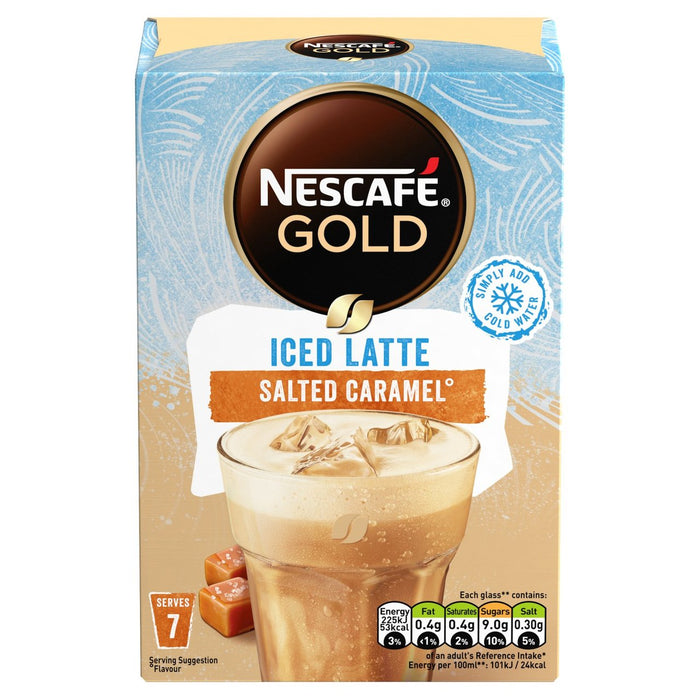 Nescafe Gold Iced Salted Karamell Latte 7 pro Pack